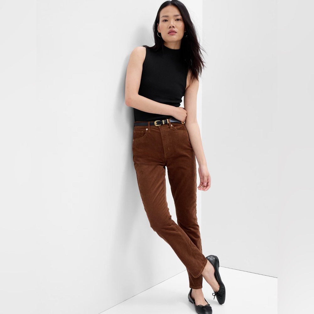 NWT Gap High Rise Vintage Slim Corduroy Pants
